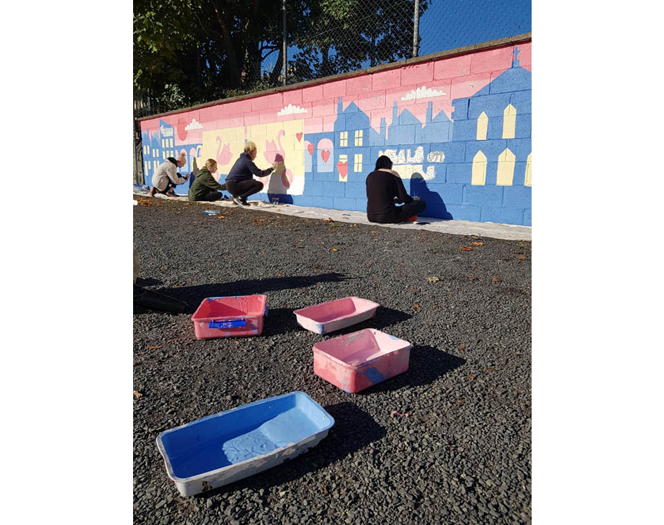 Mural Being Painted