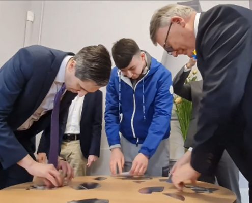 Simon Harris Visiting Youthreach Clondalkin