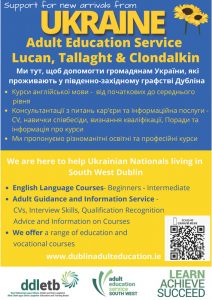 AES SW Welcome and Information Flyer for Ukrainians A5 Page 1
