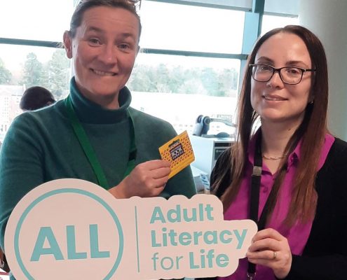 Sinead Hyland With Quiz Winner Deirdre