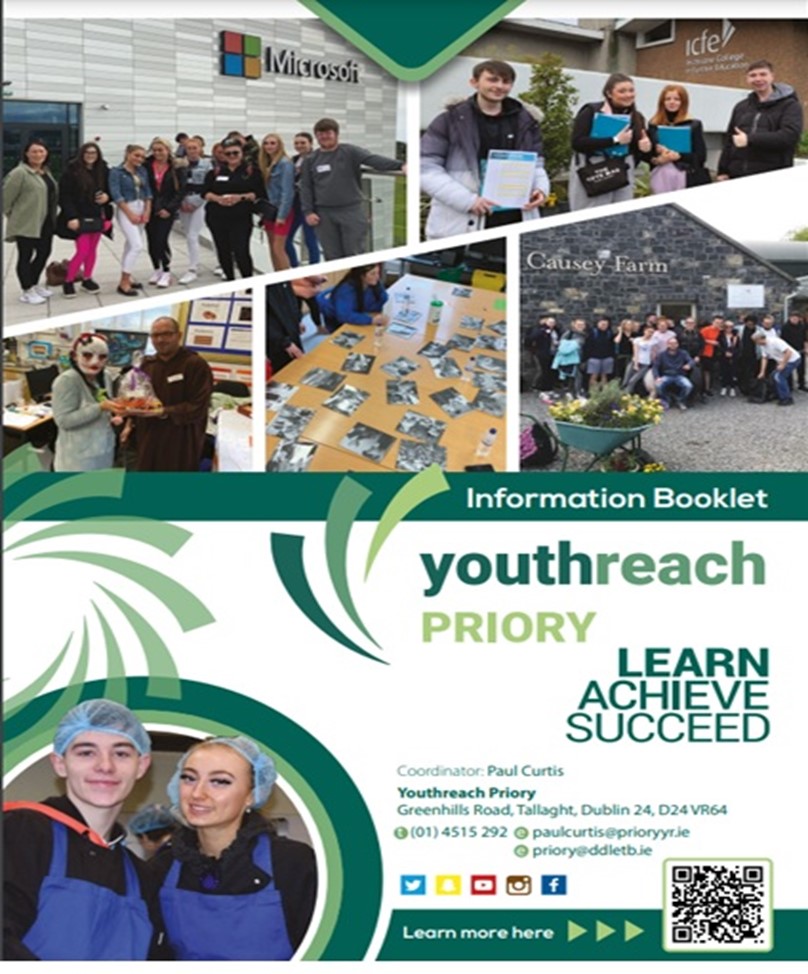 Learner DDLETB Priory Youthreach Brochure
