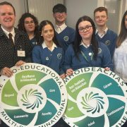DDLETB Launch of ETHOS Ambassador Programme students with logo