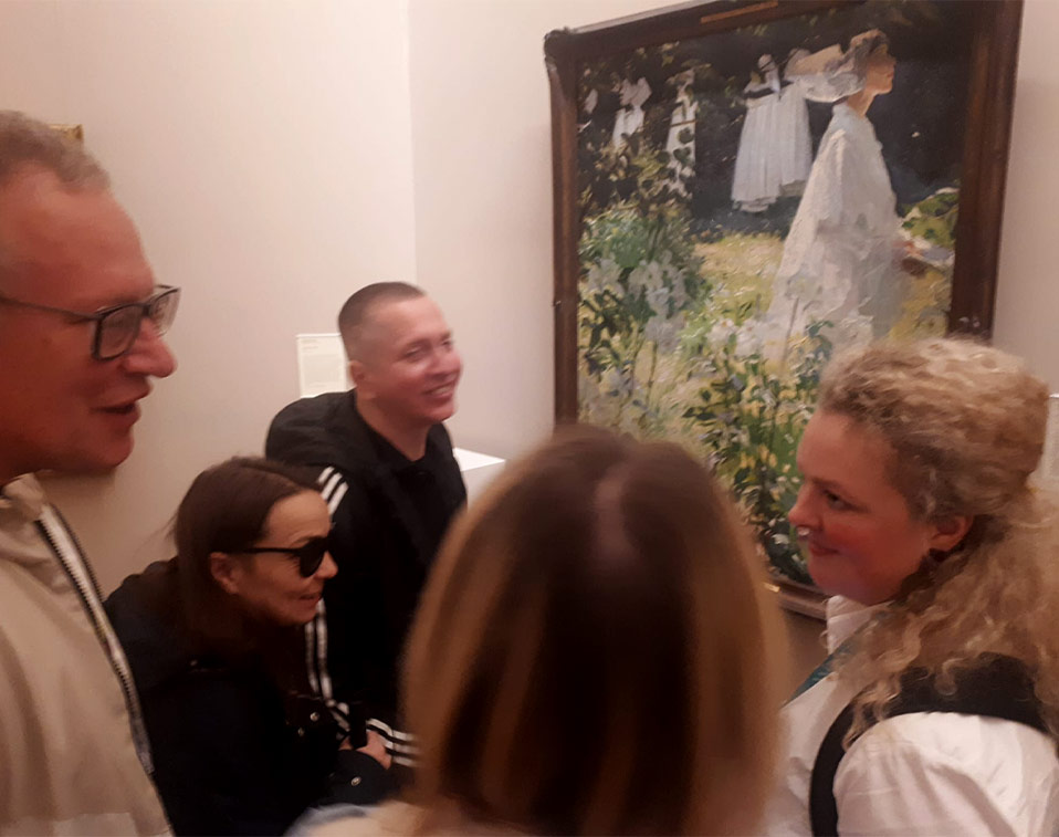 National Gallery Ireland Visit DDLETB Blind Students Painting