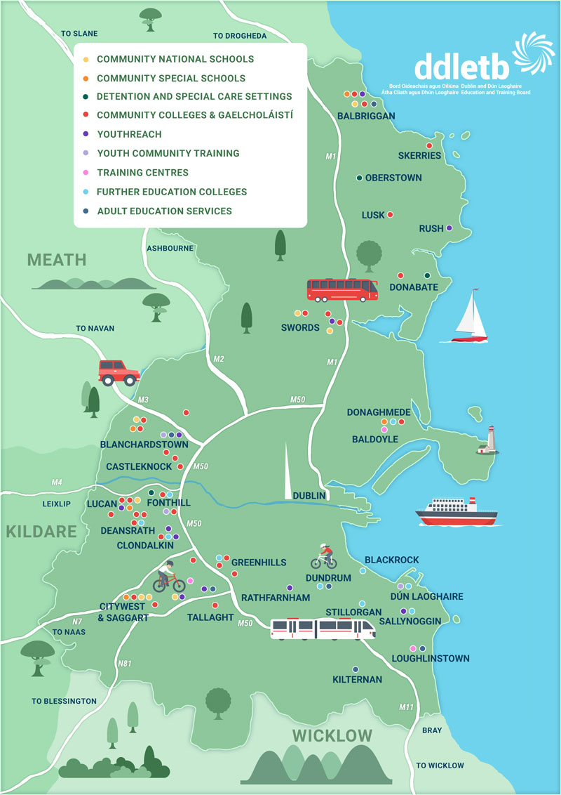 DDLETB All Services Map 2026